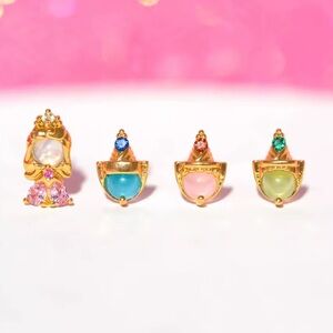Disney’s Sleeping Beauty Stud Earring Set - Gold